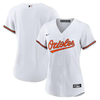 womens nike white baltimore orioles home blank replica jers